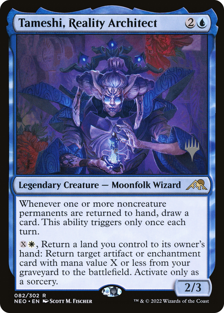 Tameshi, Reality Architect (PPNEO-82P) [Kamigawa: Neon Dynasty Promos] Foil