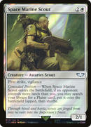 Space Marine Scout (Surge Foil) (40K-015) [Warhammer 40,000 Commander] Foil