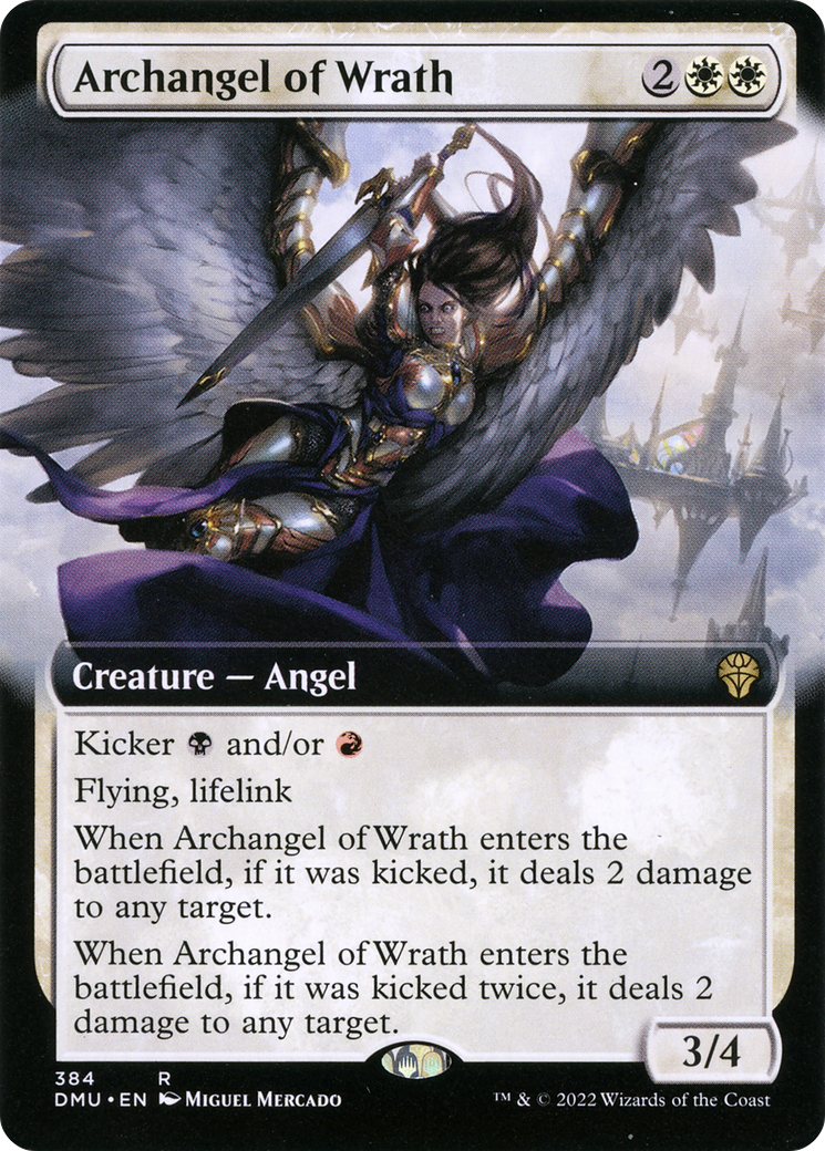 Archangel of Wrath (DMU-384) [Dominaria United]: (Extended Art) Foil