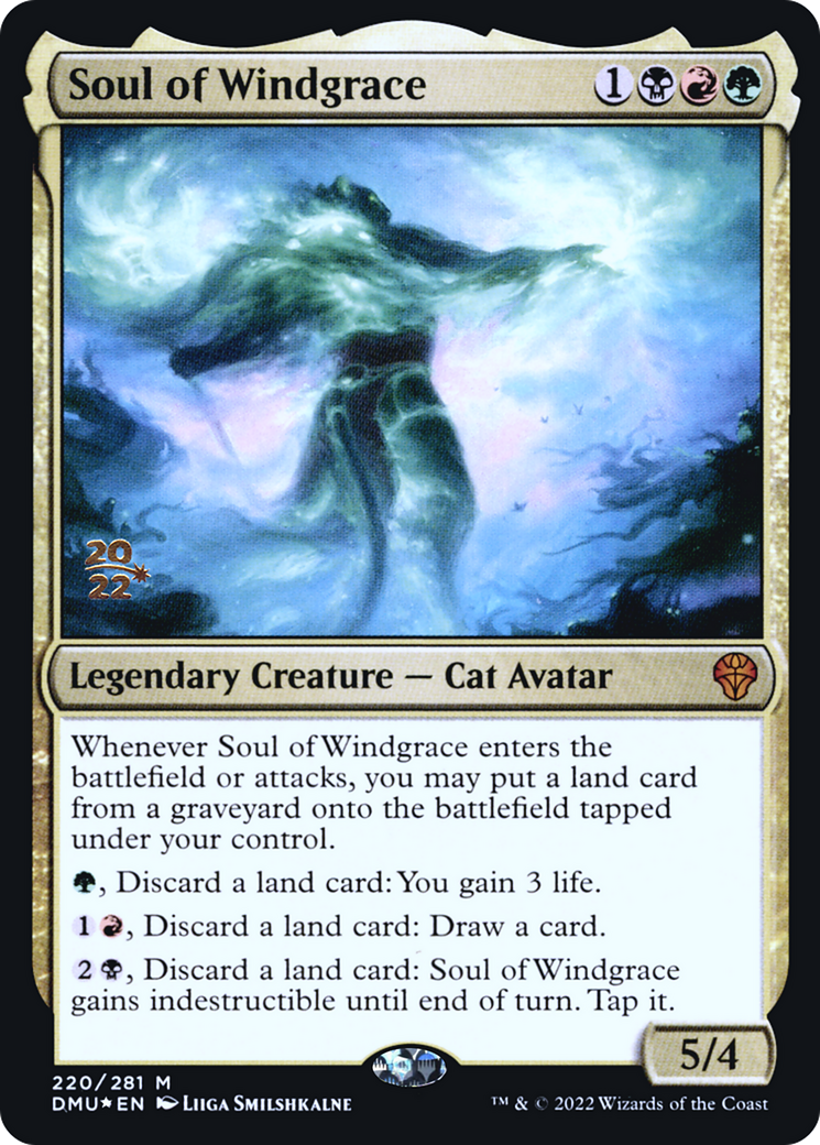 Soul of Windgrace (PRE-220) [Dominaria United Promos] Foil