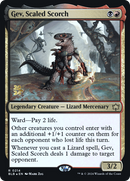 Gev, Scaled Scorch (PRE-214S) [Bloomburrow Promos] Foil