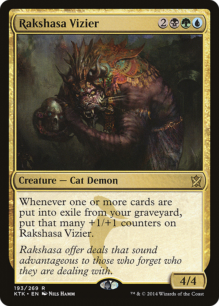 Rakshasa Vizier (KTK-193) [Khans of Tarkir] Foil