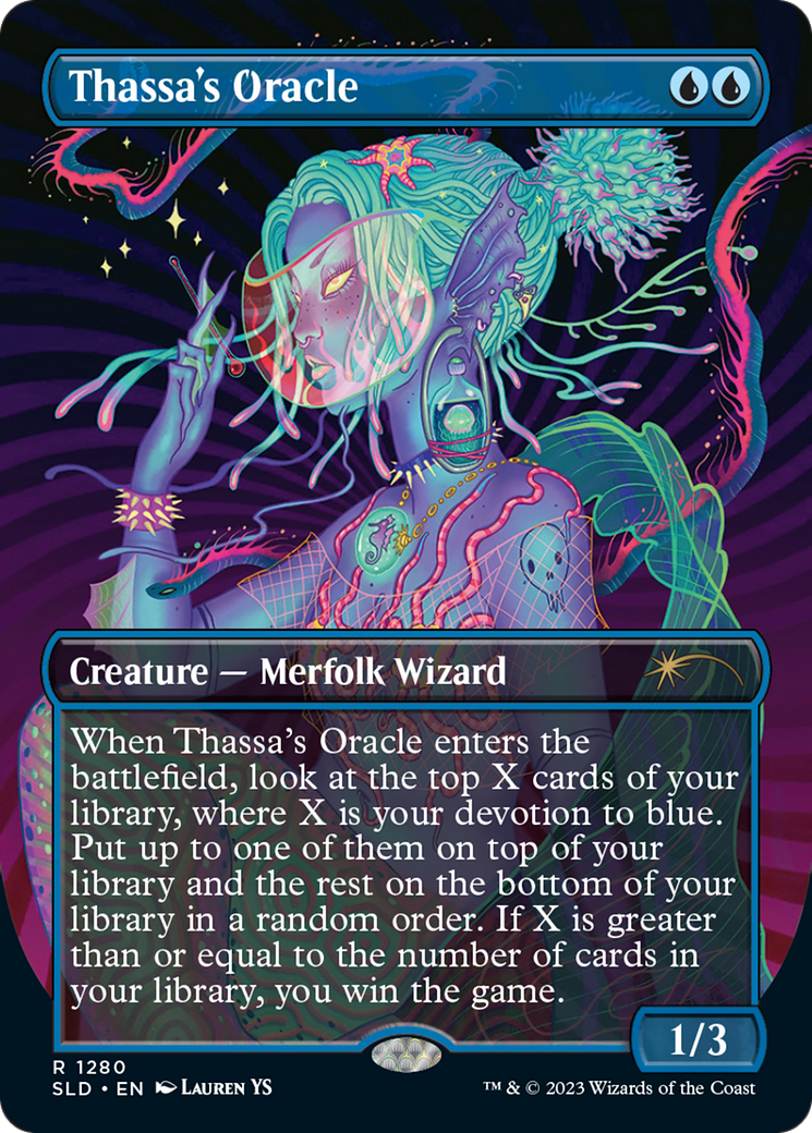 Thassa's Oracle (SLD-1280) [Secret Lair Drop] (Borderless) Foil
