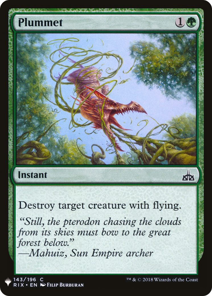 Plummet (LIST-RIX-143) [The List]