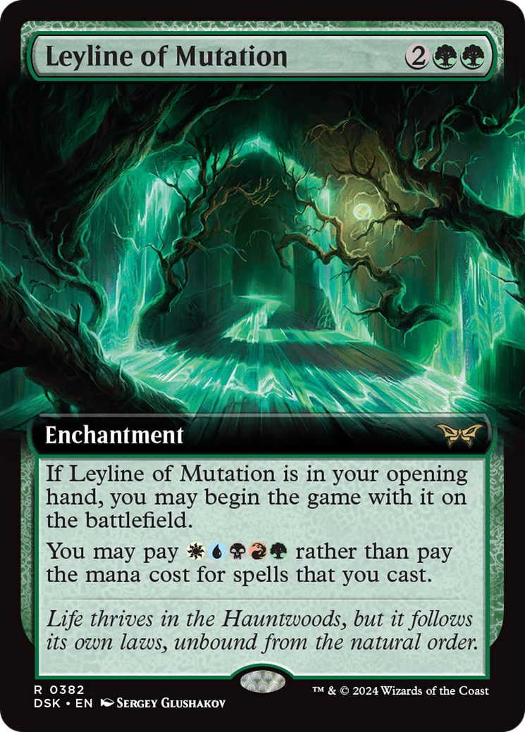 Leyline of Mutation (DSK-382) [Duskmourn: House of Horror]: (Extended Art) Foil
