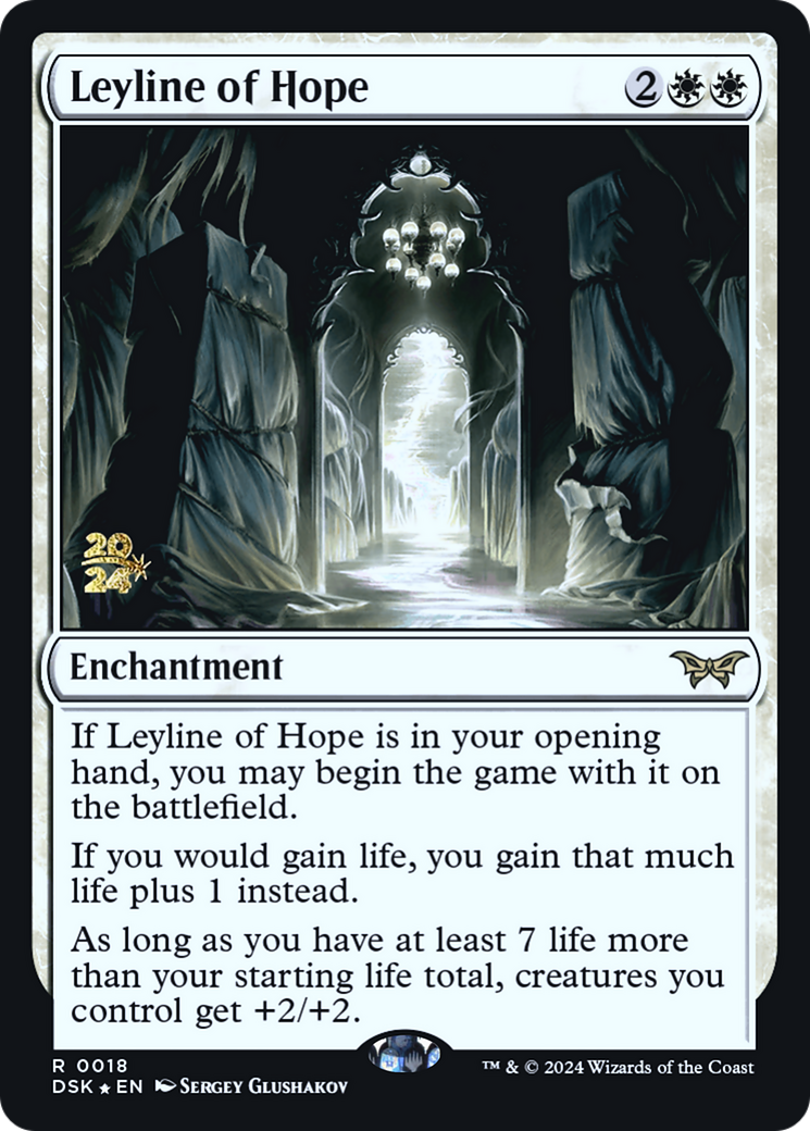 Leyline of Hope (PRE-18S) [Duskmourn: House of Horror Promos] Foil
