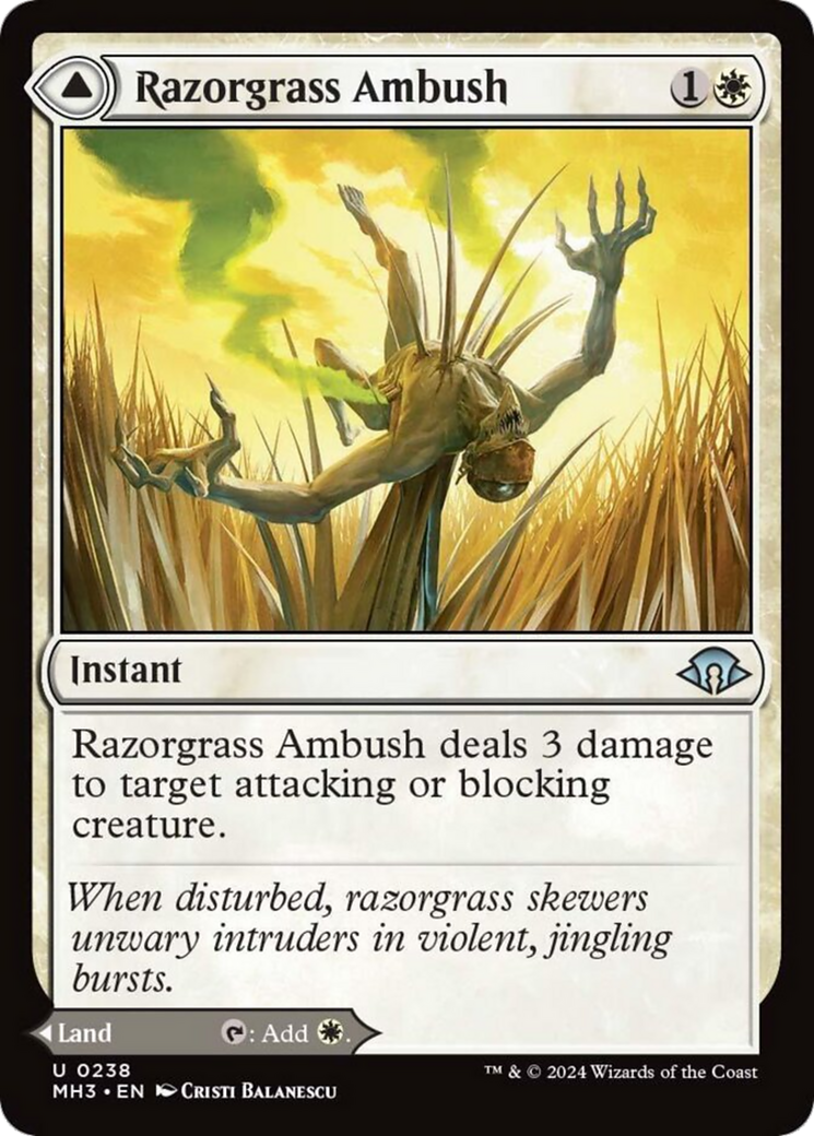 Razorgrass Ambush // Razorgrass Field (MH3-238) [Modern Horizons 3]