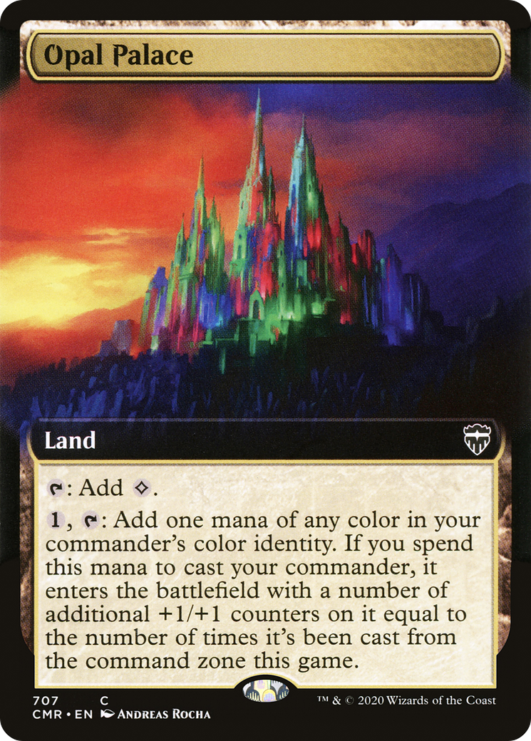 Opal Palace (CMR-707) [Commander Legends]: (Extended Art) Foil