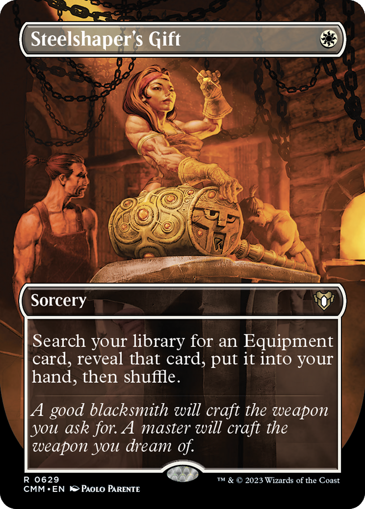 Steelshaper's Gift (CMM-629) [Commander Masters] (Borderless)
