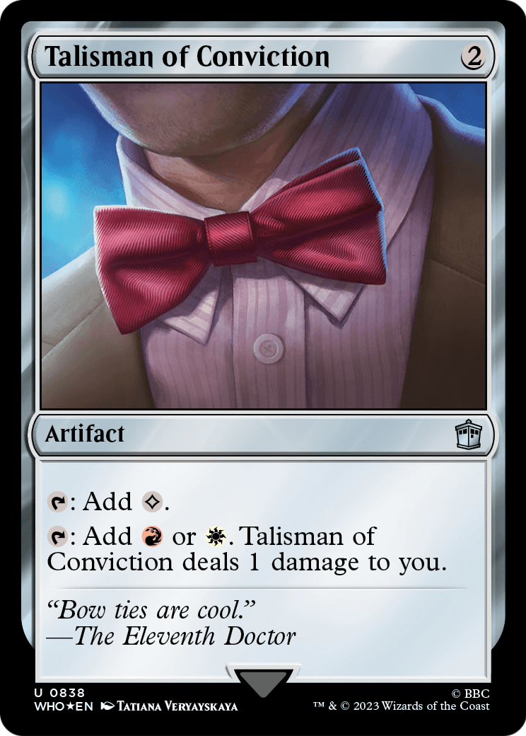 Talisman of Conviction (Surge Foil) (WHO-838) [Doctor Who] Foil