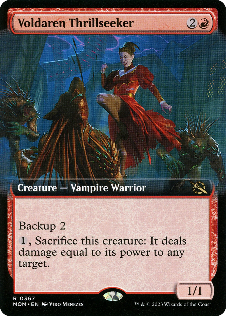 Voldaren Thrillseeker (MOM-367) [March of the Machine]: (Extended Art)