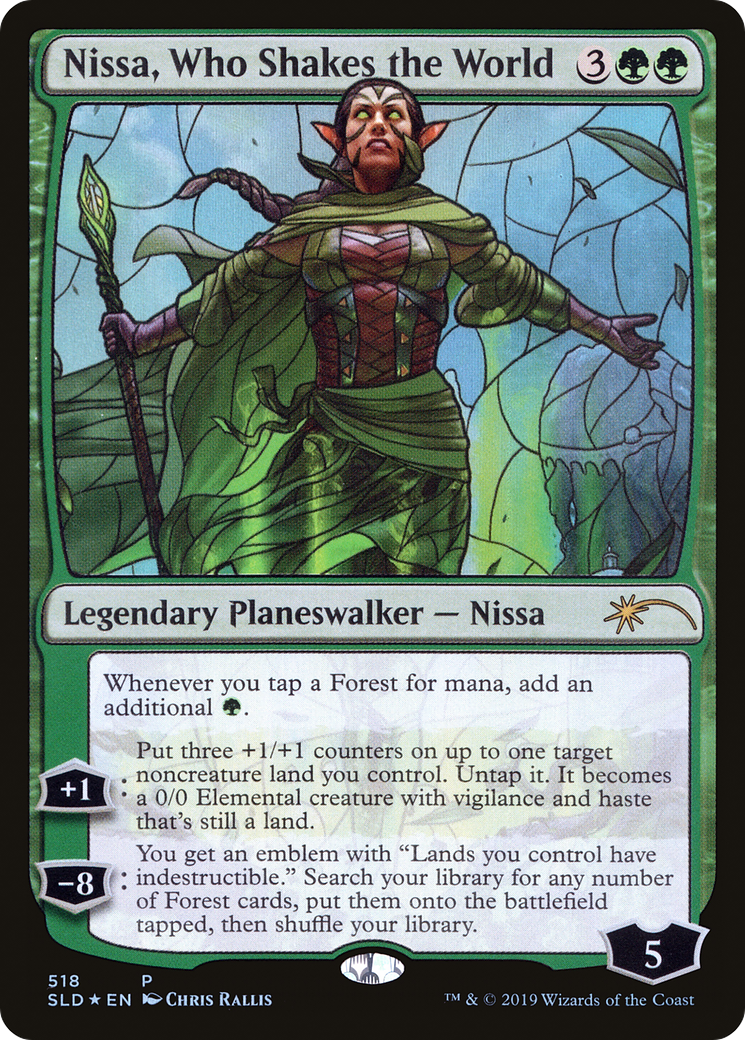 Nissa, Who Shakes the World (SLD-518) [Secret Lair Drop] Foil