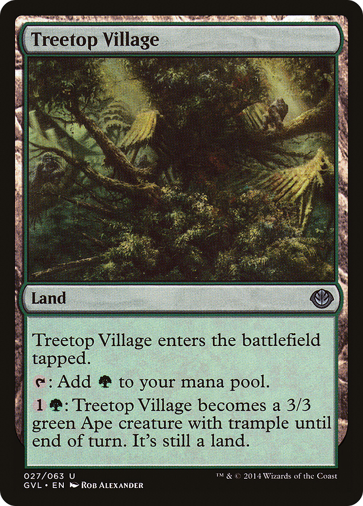 Treetop Village (DD3-027) [Duel Decks Anthology: Garruk vs. Liliana]