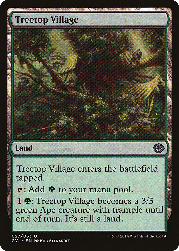 Treetop Village (DD3-027) [Duel Decks Anthology: Garruk vs. Liliana]