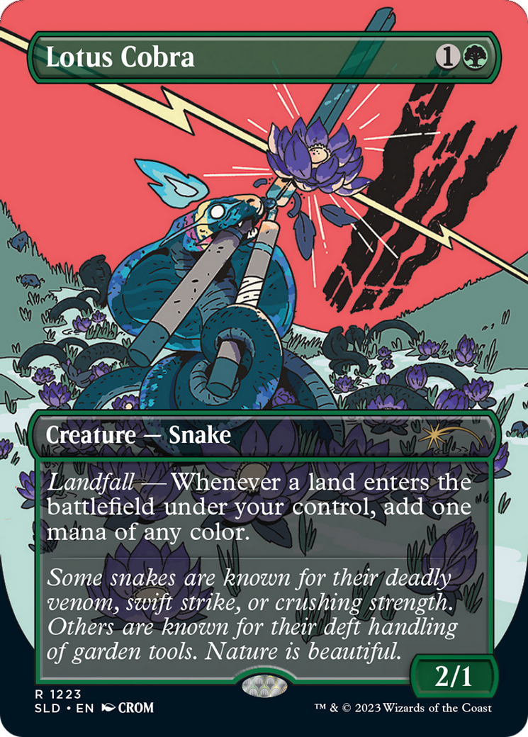 Lotus Cobra (SLD-1223) [Secret Lair Drop] (Borderless) Foil