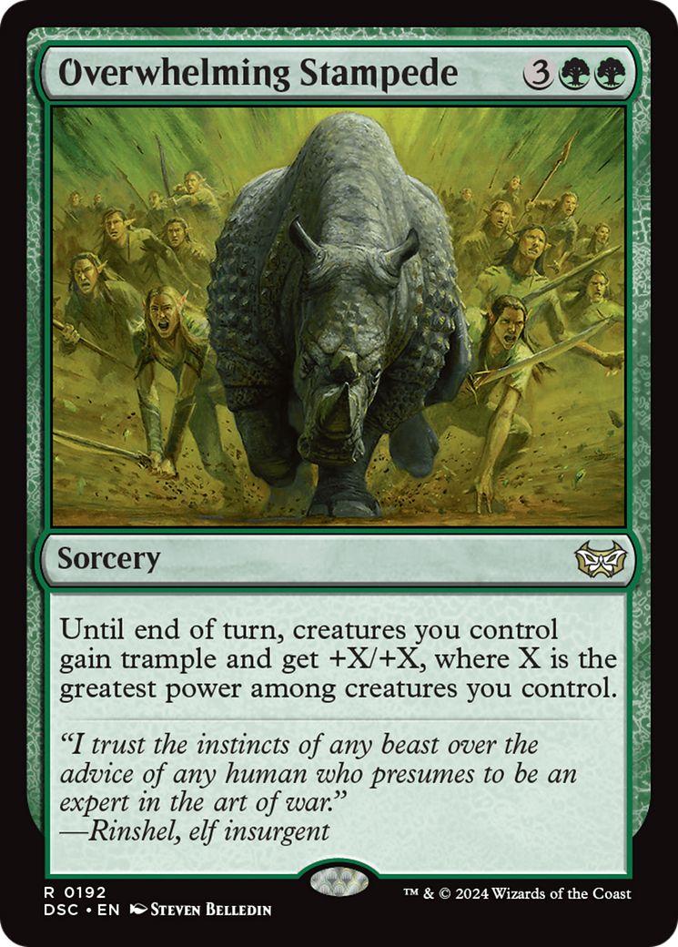 Overwhelming Stampede (DSC-192) [Duskmourn: House of Horror Commander]