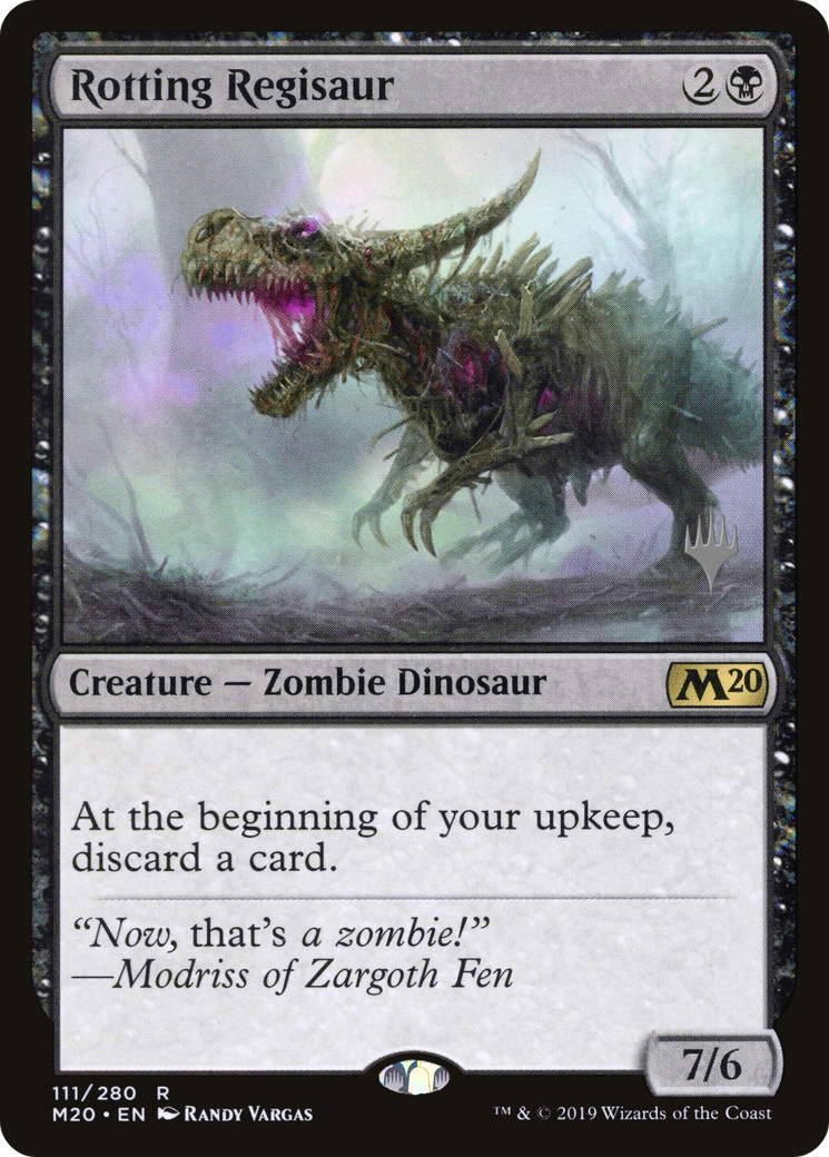 Rotting Regisaur (PPM20-111P) [Core Set 2020 Promos] Foil