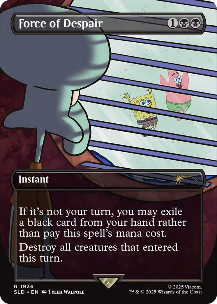 Force of Despair (SLD-1936) (Borderless) [Secret Lair Drop]