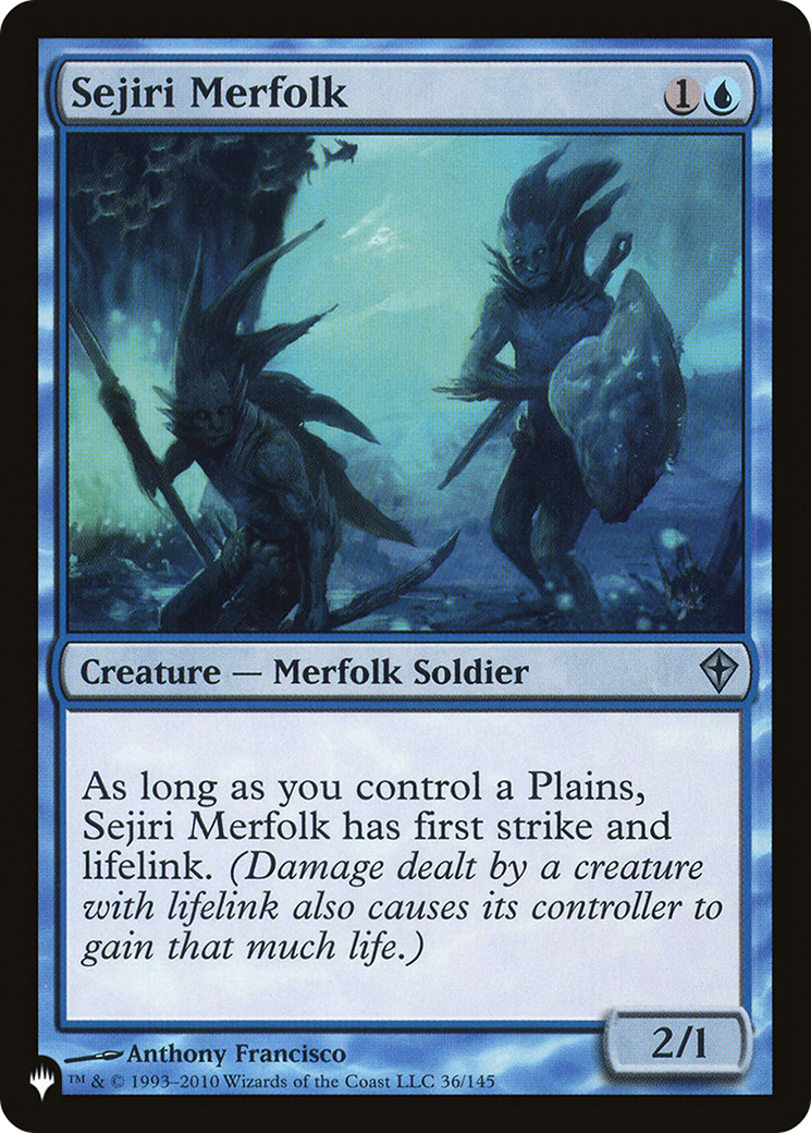 Sejiri Merfolk (LIST-WWK-36) [The List]