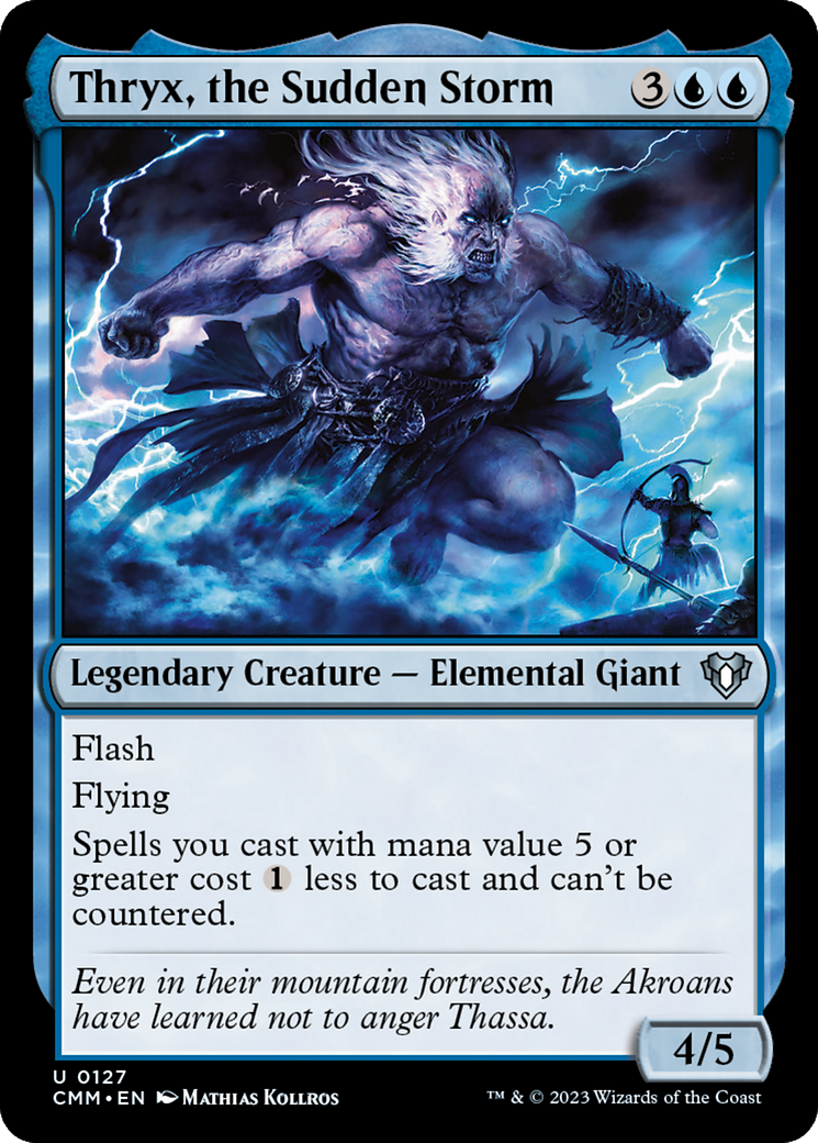 Thryx, the Sudden Storm (CMM-127) [Commander Masters] Foil