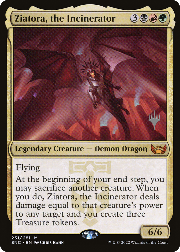 Ziatora, the Incinerator (PPSNC-231P) [Streets of New Capenna Promos]