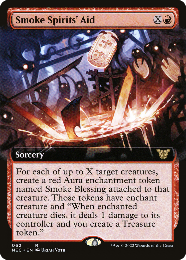 Smoke Spirits' Aid (Extended Art) (NEC-062) [Neon Dynasty Commander]