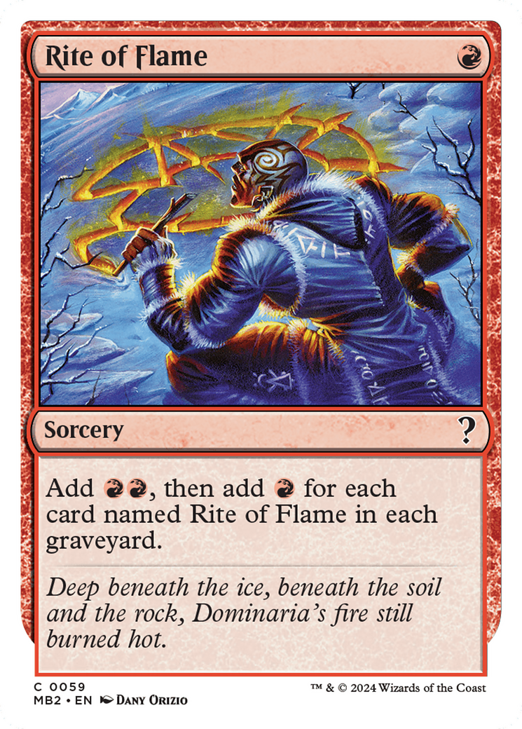 Rite of Flame (MB2-059) [Mystery Booster 2]