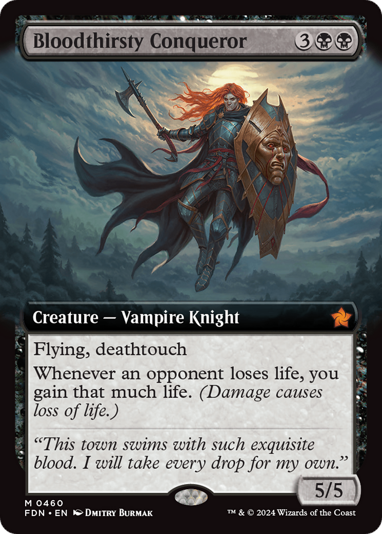 Bloodthirsty Conqueror (FDN-460) [Foundations]: (Extended Art)