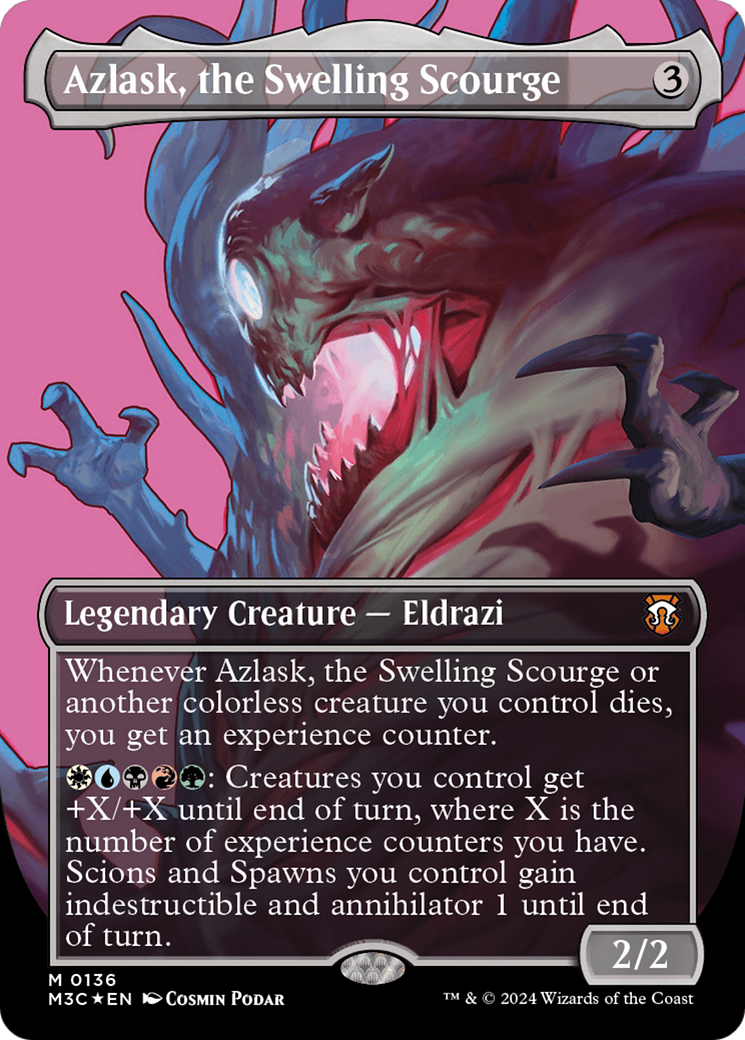 Azlask, the Swelling Scourge (M3C-136) [Modern Horizons 3 Commander] (Borderless) Foil