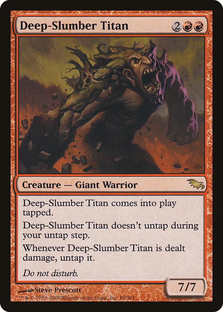 Deep-Slumber Titan (SHM-089) [Shadowmoor] Foil