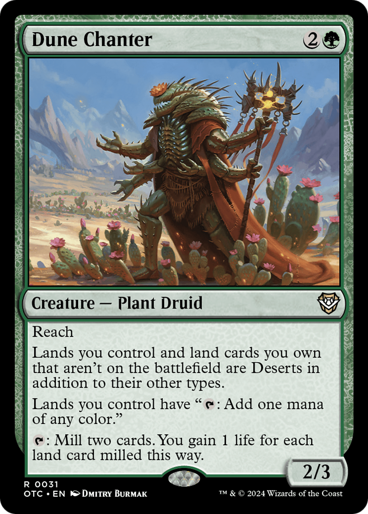 Dune Chanter (OTC-031) [Outlaws of Thunder Junction Commander]