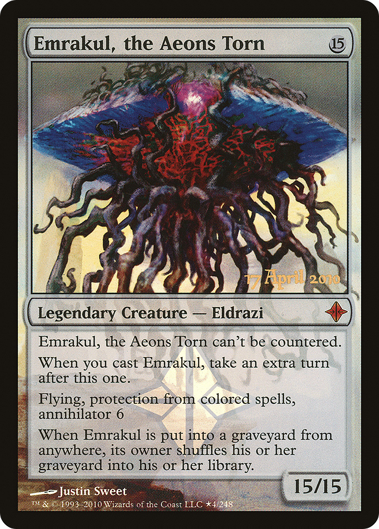 Emrakul, the Aeons Torn (PRE-04★) [Rise of the Eldrazi Promos] Foil