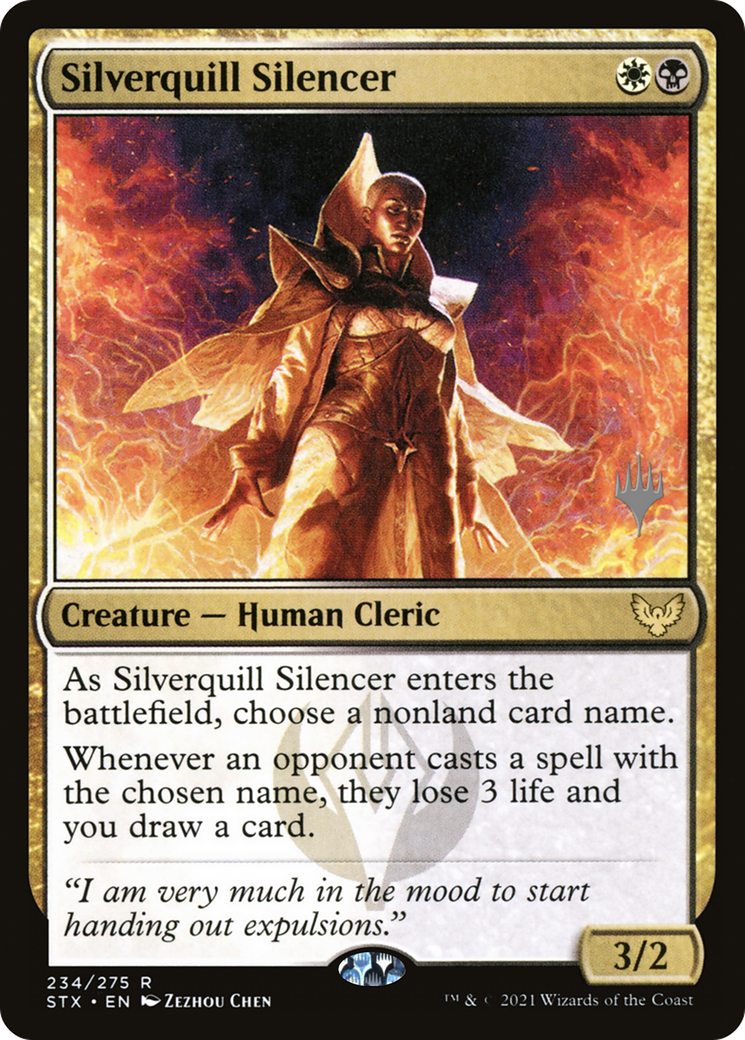 Silverquill Silencer (PPSTX-234P) [Strixhaven: School of Mages Promos] Foil