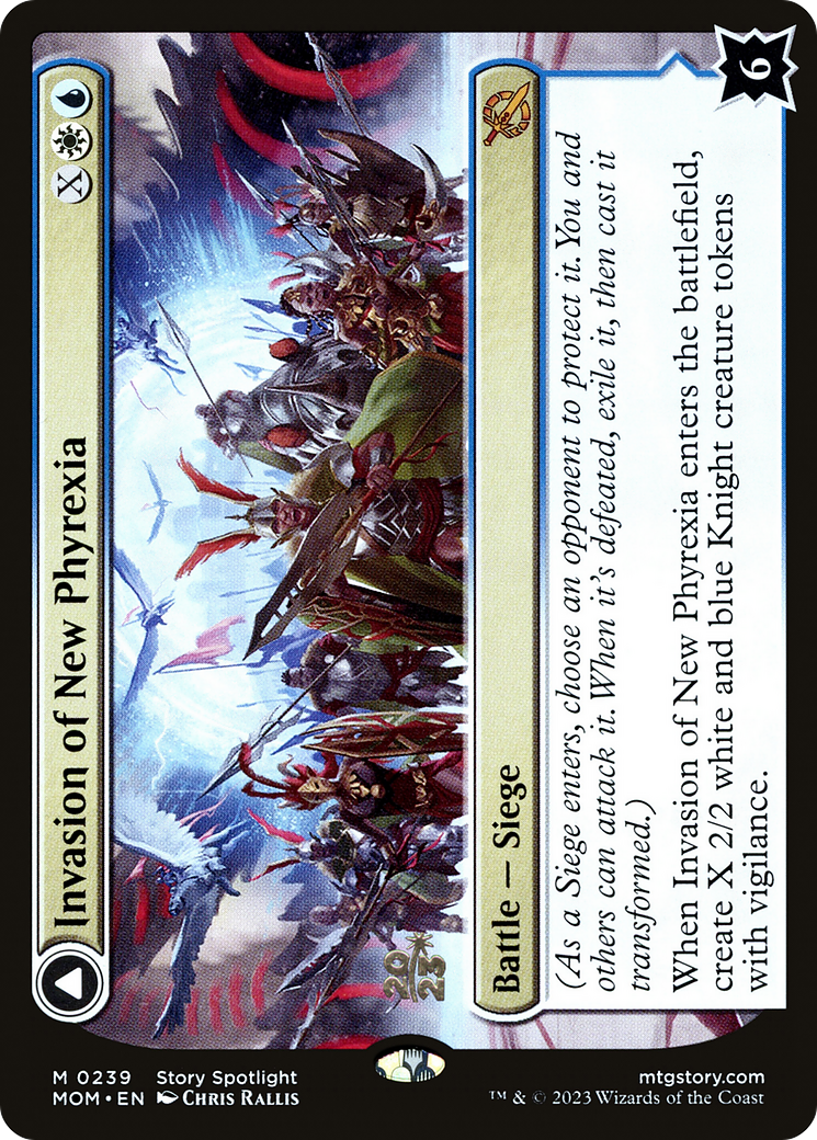 Invasion of New Phyrexia // Teferi Akosa of Zhalfir (PRE-239S) [March of the Machine Promos] Foil