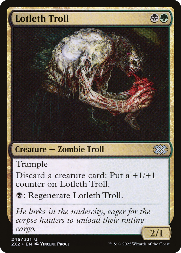 Lotleth Troll (2X2-245) [Double Masters 2022]