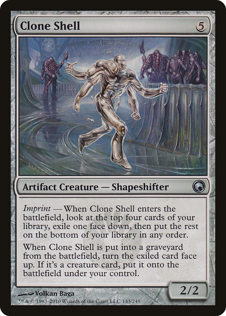 Clone Shell (SOM-143) [Scars of Mirrodin] Foil