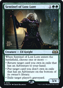 Sentinel of Lost Lore (PRE-184S) [Wilds of Eldraine Promos] Foil