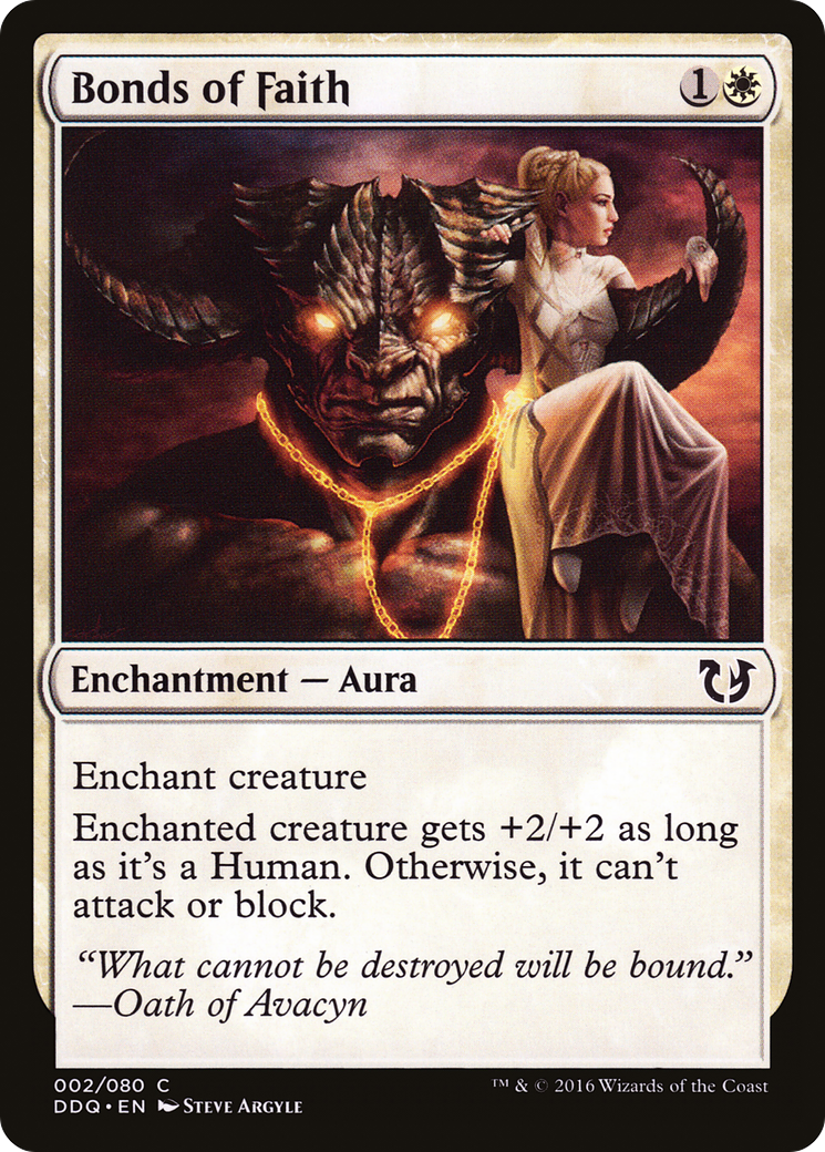 Bonds of Faith (DDQ-002) [Duel Decks: Blessed vs. Cursed]