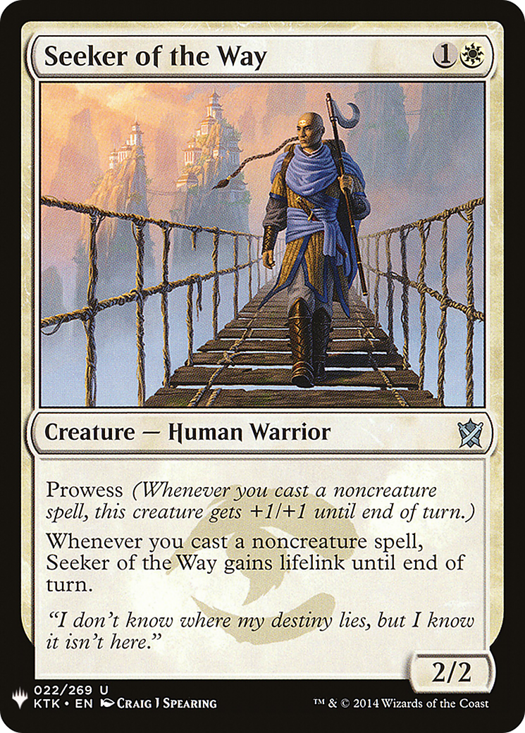 Seeker of the Way (LIST-KTK-22) [The List]