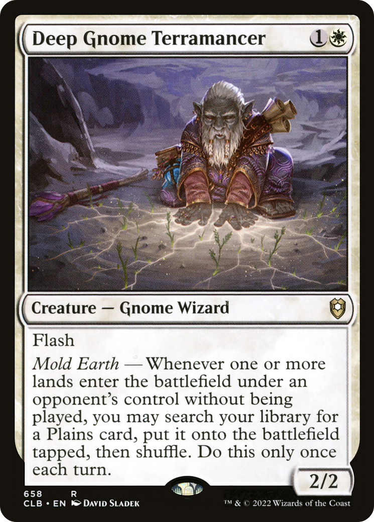 Deep Gnome Terramancer (CLB-658) [Commander Legends: Battle for Baldur's Gate]