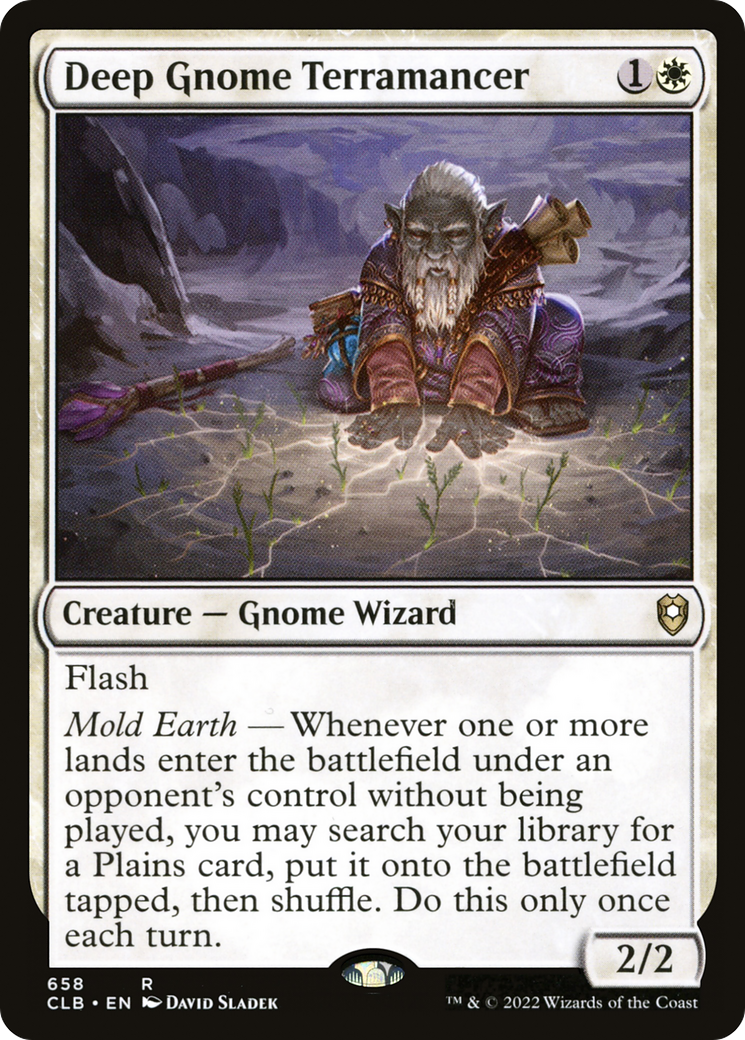 Deep Gnome Terramancer (CLB-658) [Commander Legends: Battle for Baldur's Gate]
