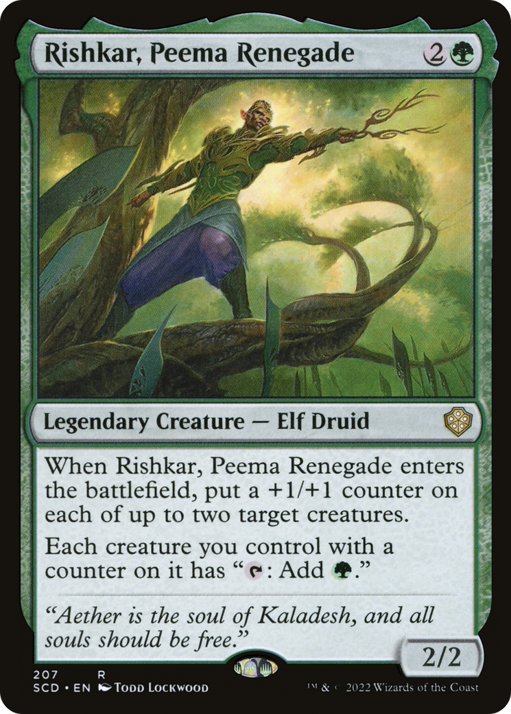 Rishkar, Peema Renegade (SCD-207) [Starter Commander Decks]