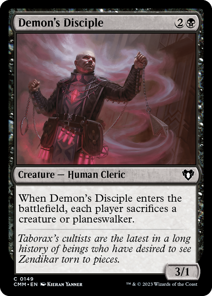 Demon's Disciple (CMM-149) [Commander Masters] Foil