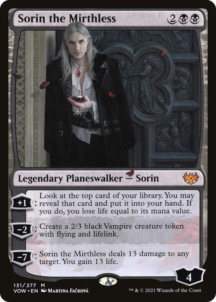 Sorin the Mirthless (VOW-131) [Innistrad: Crimson Vow]