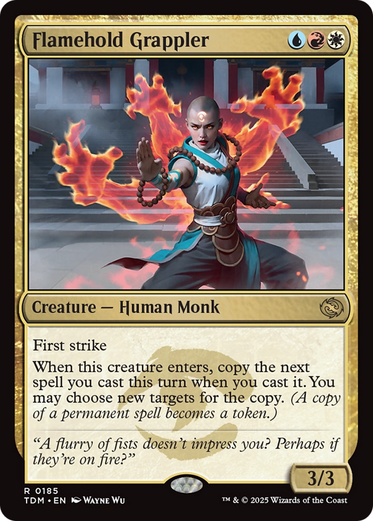 Flamehold Grappler (TDM-185) [Tarkir: Dragonstorm] Foil