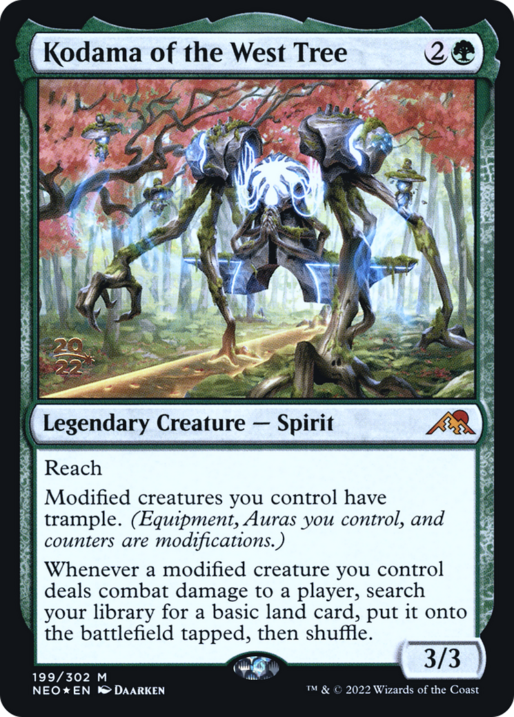 Kodama of the West Tree (PRE-199S) [Kamigawa: Neon Dynasty Promos] Foil