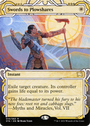 Swords to Plowshares (STA-010) (Showcase) (Borderless) [Strixhaven Mystical Archive]