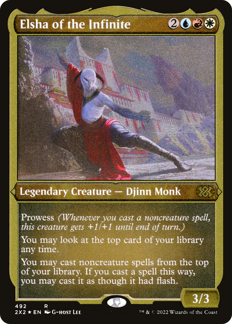 Elsha of the Infinite (2X2-492) [Double Masters 2022] Etched Foil