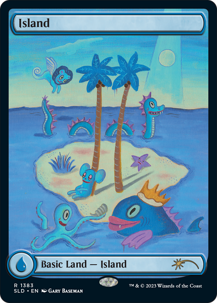 Island (SLD-1383) [Secret Lair Drop]: (Full Art)