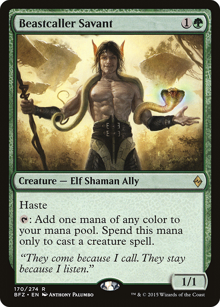 Beastcaller Savant (BFZ-170) [Battle for Zendikar] Foil